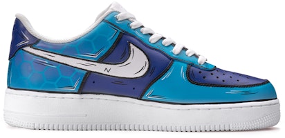 【定製球鞋】Nike Air Force 1 Low 空軍一號 黃蜂 二次元 防滑耐磨 低筒 板鞋 男款 藍紫 Order 【定製球鞋】Nike Air Force 1 Low 空軍一號 黃蜂 二次元 防滑耐磨 低筒 板鞋 男款 藍紫