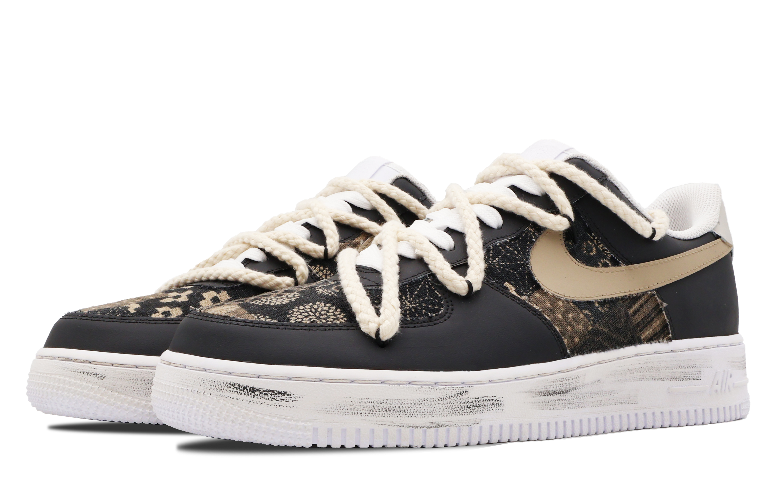 Lookbook [カスタムシューズ] ナイキ エア フォース 1 ロー 'ホットココア' CW2288-111(Team53-男款热可可S-BOX)