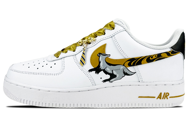 [Custom Shoes] Nike Air Force 1 Low 'Hufflepuff Badger'