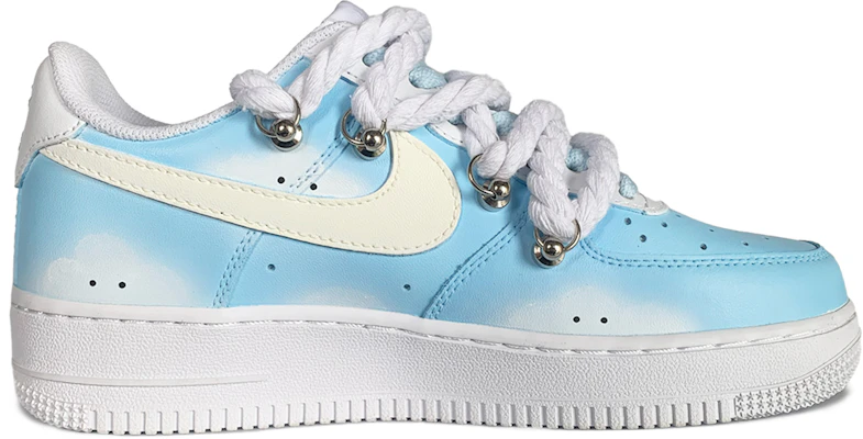 【定制球鞋】 Nike Air Force 1 Low 空軍一號 冰牛奶 雙鞋帶 低幫 板鞋 男款 白藍 Order 【定制球鞋】 Nike Air Force 1 Low 空軍一號 冰牛奶 雙鞋帶 低幫 板鞋 男款 白藍