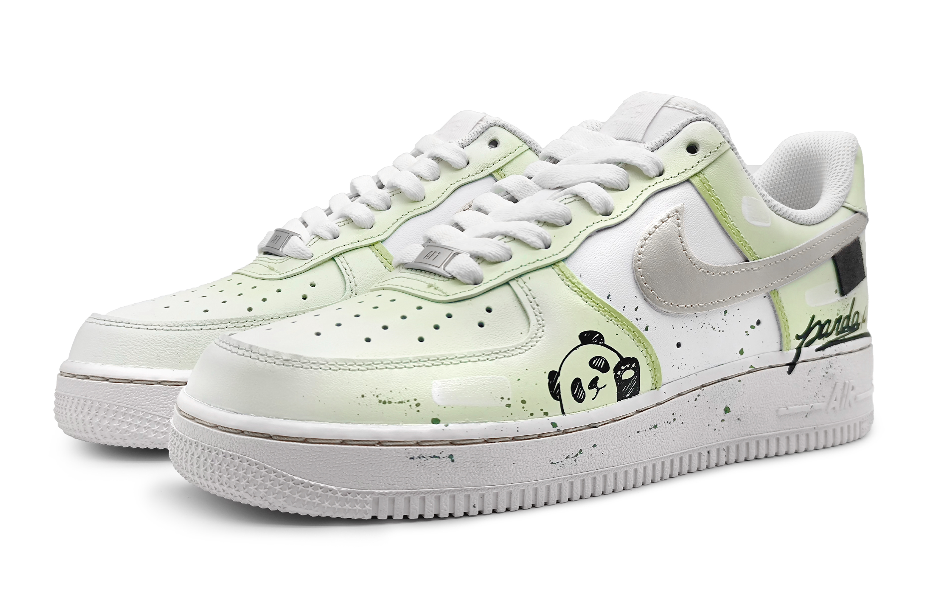 Lookbook Zapatillas Nike Air Force 1 Low 'Icy Summer Panda Perla Oro Verde Gris' DH2920-111(Team16-女款冰凉夏季绿)