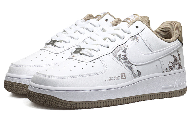 Lookbook [Sneakers Custom] Nike Air Force 1 Low 'Indigo Dragon & Phoenix' DR9867-100(Team10-涅槃重生男白卡其QD)