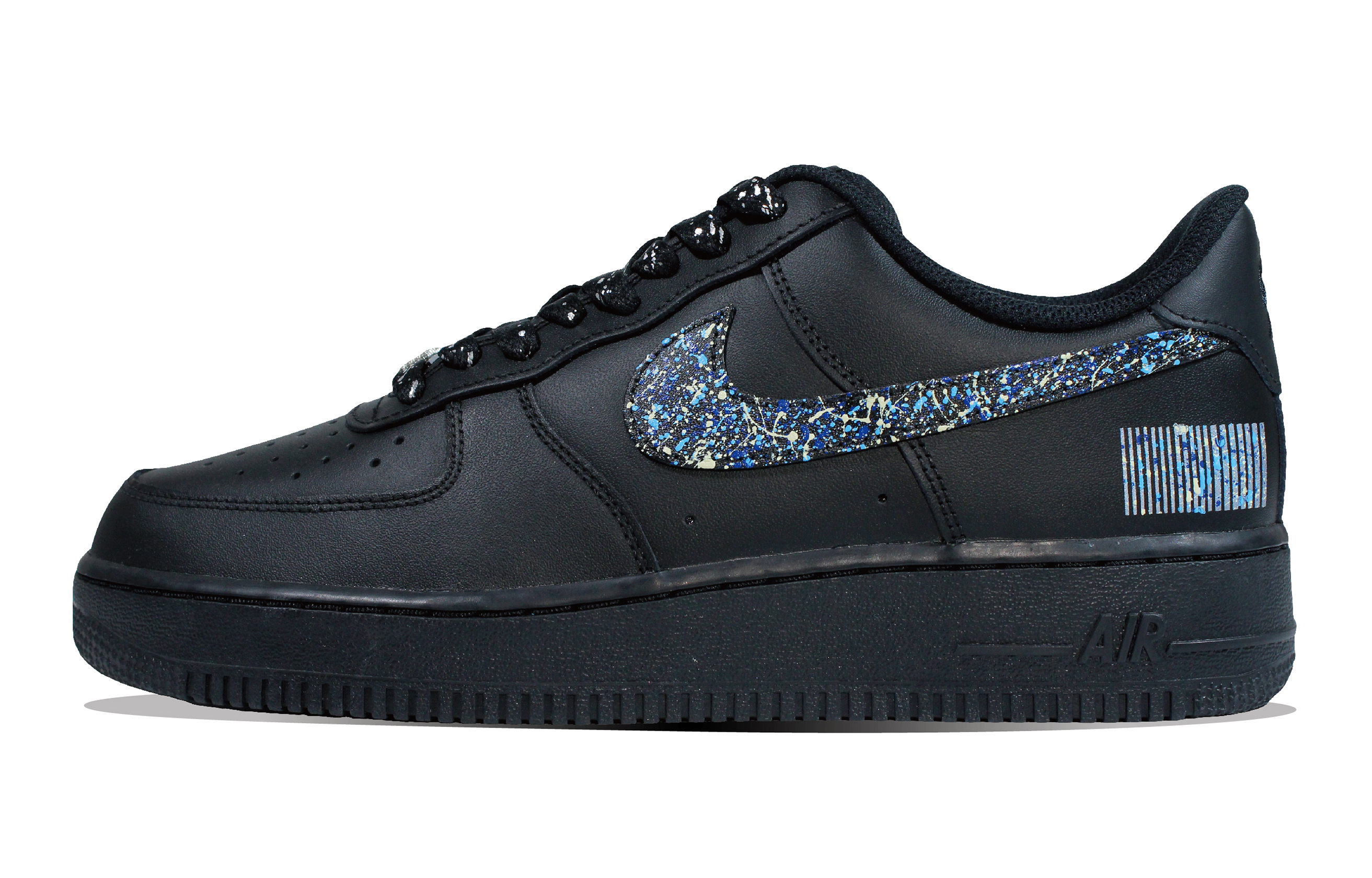 Buy [Kasut Custom] Nike Air Force 1 Low 'Infinite Universe Splatter Barcode' CW2288-001(Team30-无垠宇宙）