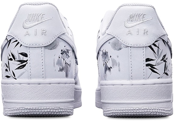 【定制球鞋】Nike Air Force 1 Low 7 空軍一號 國潮系列 水墨竹葉 中國風 低幫 板鞋 男款 黑白紅 Shop 【定制球鞋】Nike Air Force 1 Low 7 空軍一號 國潮系列 水墨竹葉 中國風 低幫 板鞋 男款 黑白紅