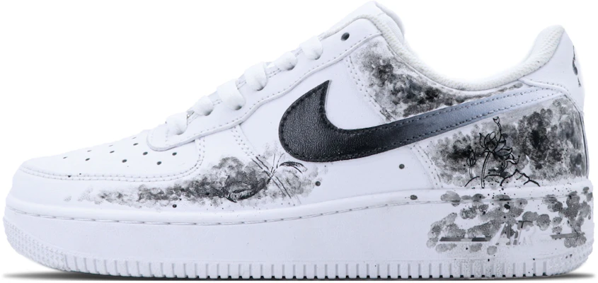 【客製球鞋】Nike Air Force 1 水墨 國風 個性 舒適 防滑耐磨輕便 低筒 板鞋 男款 黑白 Order 【客製球鞋】Nike Air Force 1 水墨 國風 個性 舒適 防滑耐磨輕便 低筒 板鞋 男款 黑白