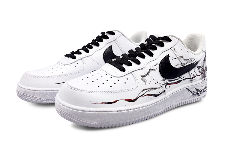 Lookbook [定制鞋] 耐克 空军1号 低帮 '墨蝶' CW2288-111(Team75-男款循庄问蝶黑白)