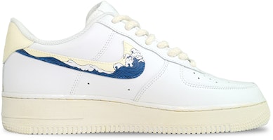 【客製球鞋】Nike Air Force 1 Low 光感變色 國風 水墨 仙鶴 防滑減震 低筒 板鞋 男款 米白 Order 【客製球鞋】Nike Air Force 1 Low 光感變色 國風 水墨 仙鶴 防滑減震 低筒 板鞋 男款 米白