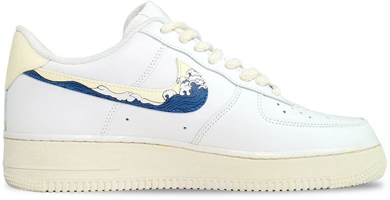 【客製球鞋】Nike Air Force 1 Low 光感變色 國風 水墨 仙鶴 防滑減震 低筒 板鞋 男款 米白 Order 【客製球鞋】Nike Air Force 1 Low 光感變色 國風 水墨 仙鶴 防滑減震 低筒 板鞋 男款 米白