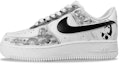 Buy 【定制球鞋】 Nike Air Force 1 Low 07 空軍一號 水墨熊貓 Vibe 風格 噴繪 低幫 板鞋 男款 黑白