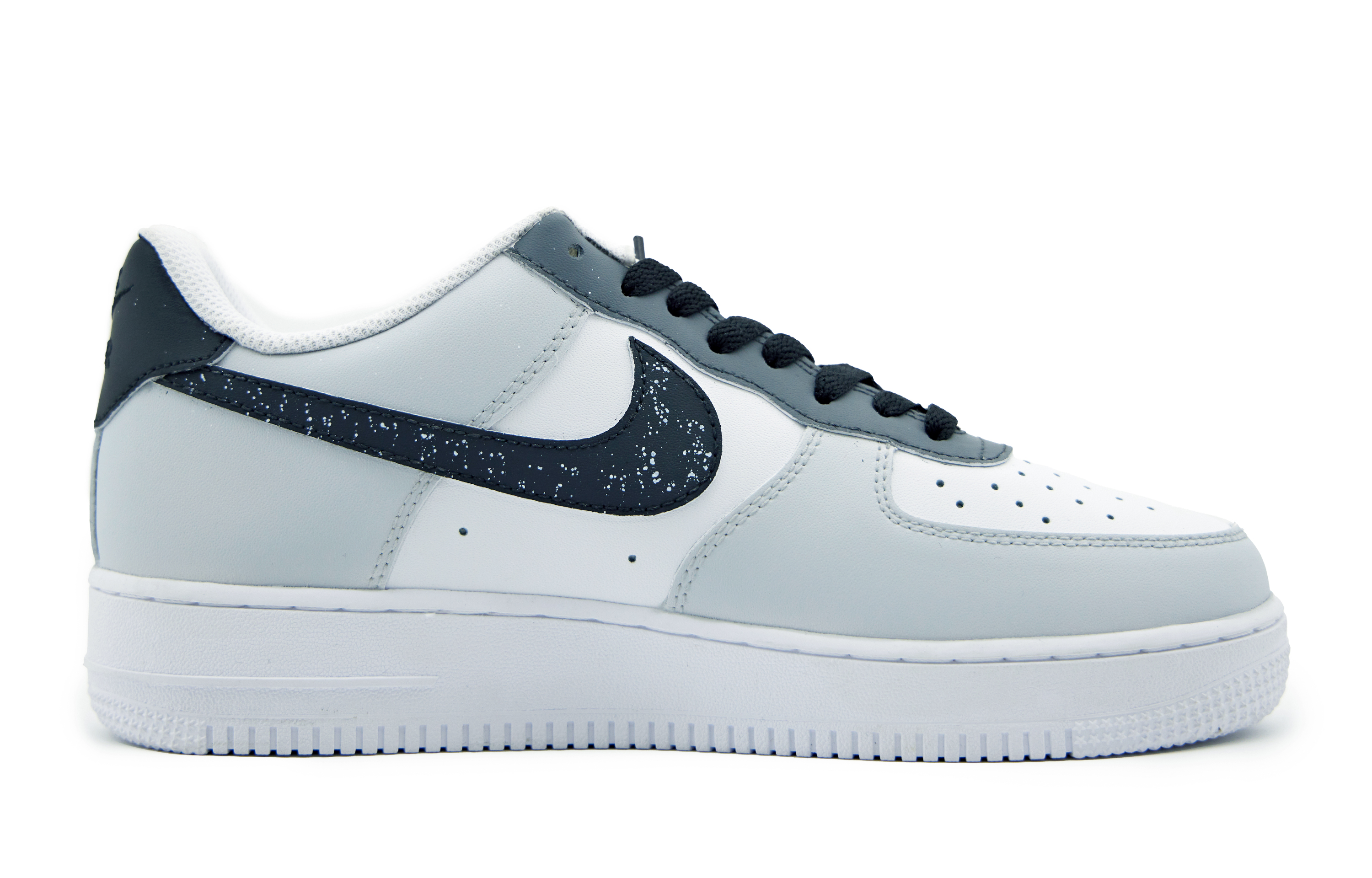 Order [Sepatu Kustom] Nike Air Force 1 Low 'Ink Wash Abu-Putih' CW2288-111(Team51-男款清风烟雨)