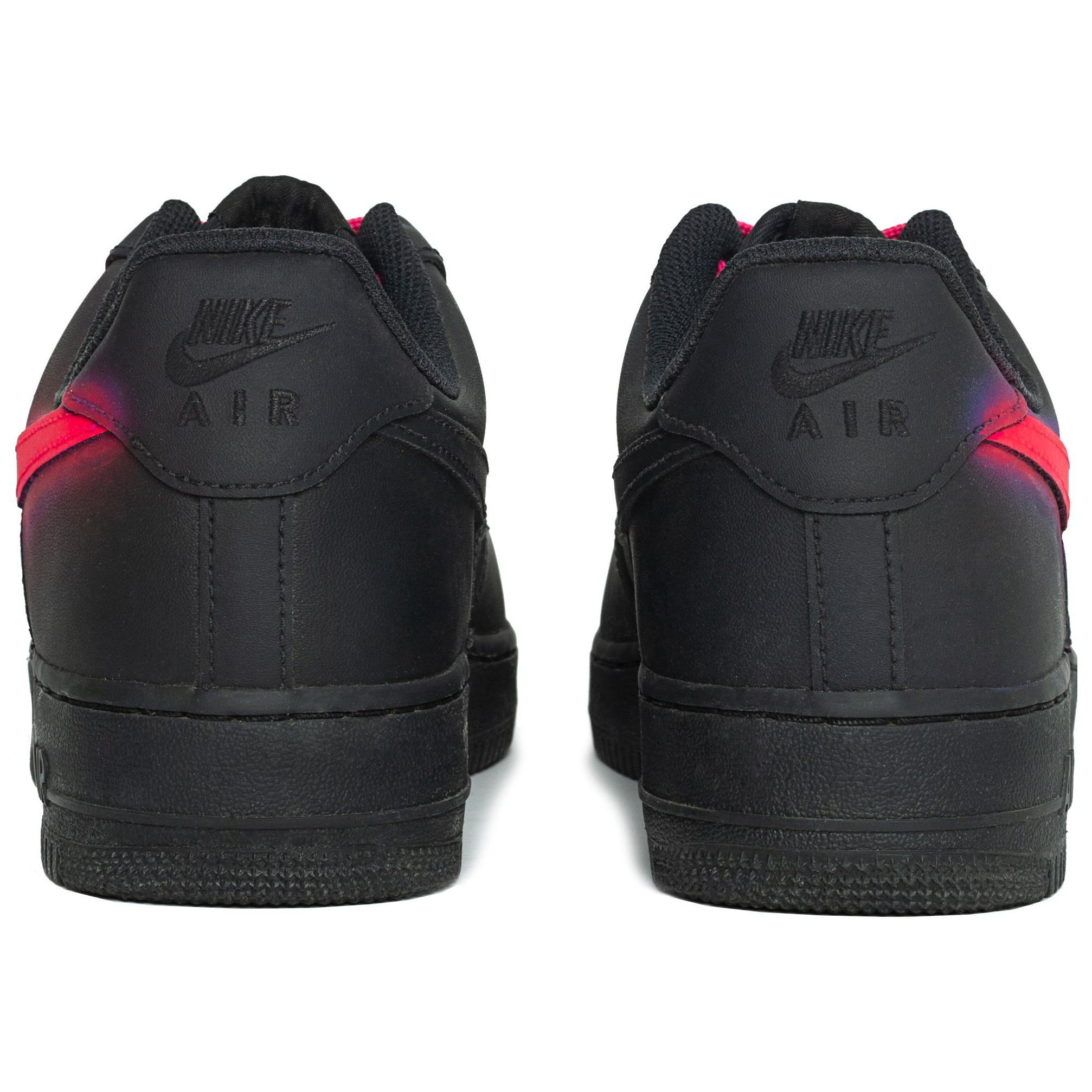 Shop 【定製球鞋】Nike Air Force 1 Low 空軍一號 水晶愛戀 夜光 漸層 紀念 禮盒 低筒 滑板鞋 男款 粉黑