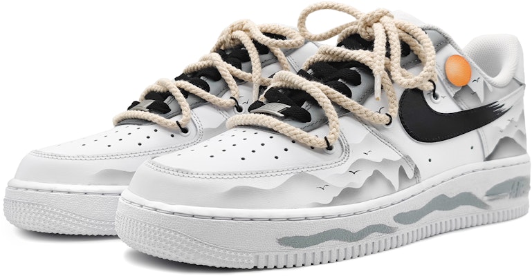 【カスタムシューズ】ナイキ エアフォース1 ロー「江南墨影暁 革パッチ」 DH2920-111(Team16-女款墨影千川解构) Lookbook 【カスタムシューズ】ナイキ エアフォース1 ロー「江南墨影暁 革パッチ」 DH2920-111(Team16-女款墨影千川解构)