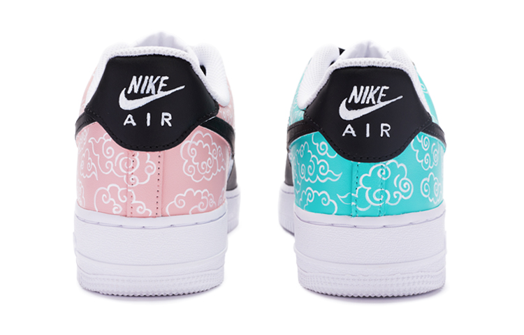 Shop [Kasut Custom] Nike Air Force 1 Low 'Jinling Plum Putih-Biru-Merah Jambu' DH2920-111(TeamR-金陵梅花女款)