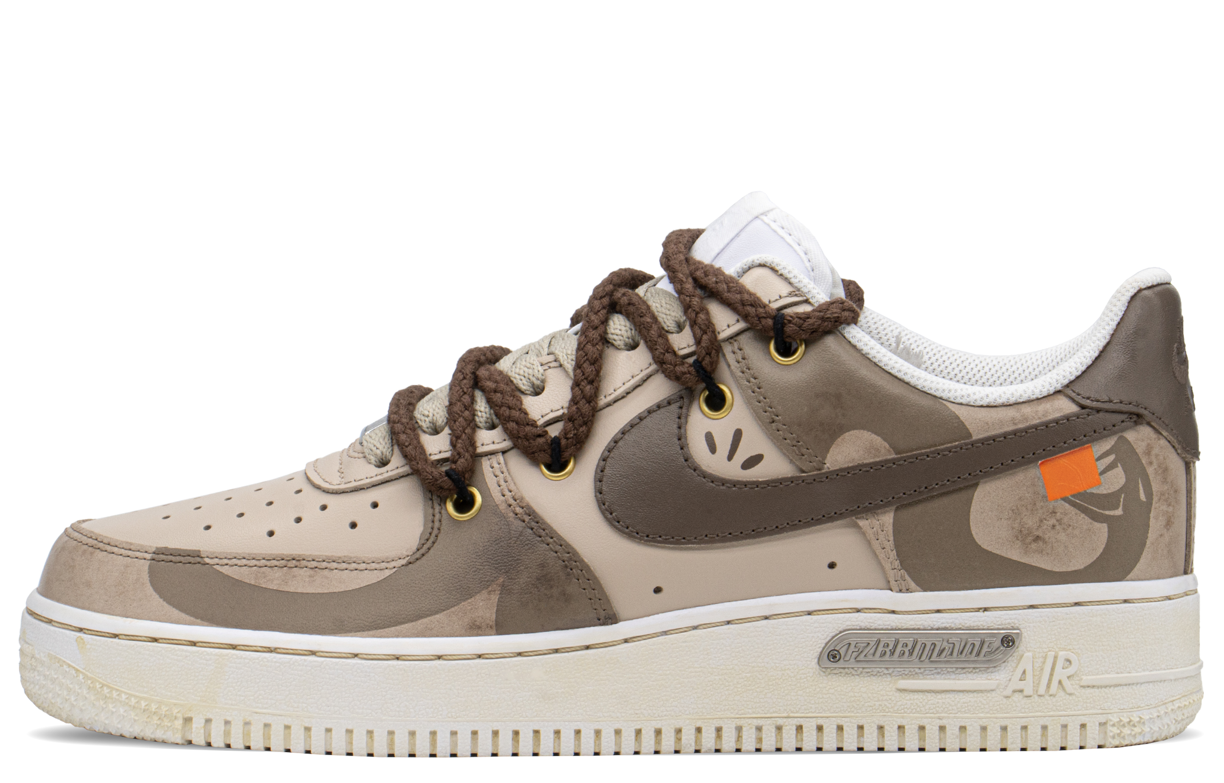 Buy 【定制球鞋】Nike Air Force 1 Low 復古禮盒 解構 高街 神秘蛇 低筒 板鞋 男款 卡其棕