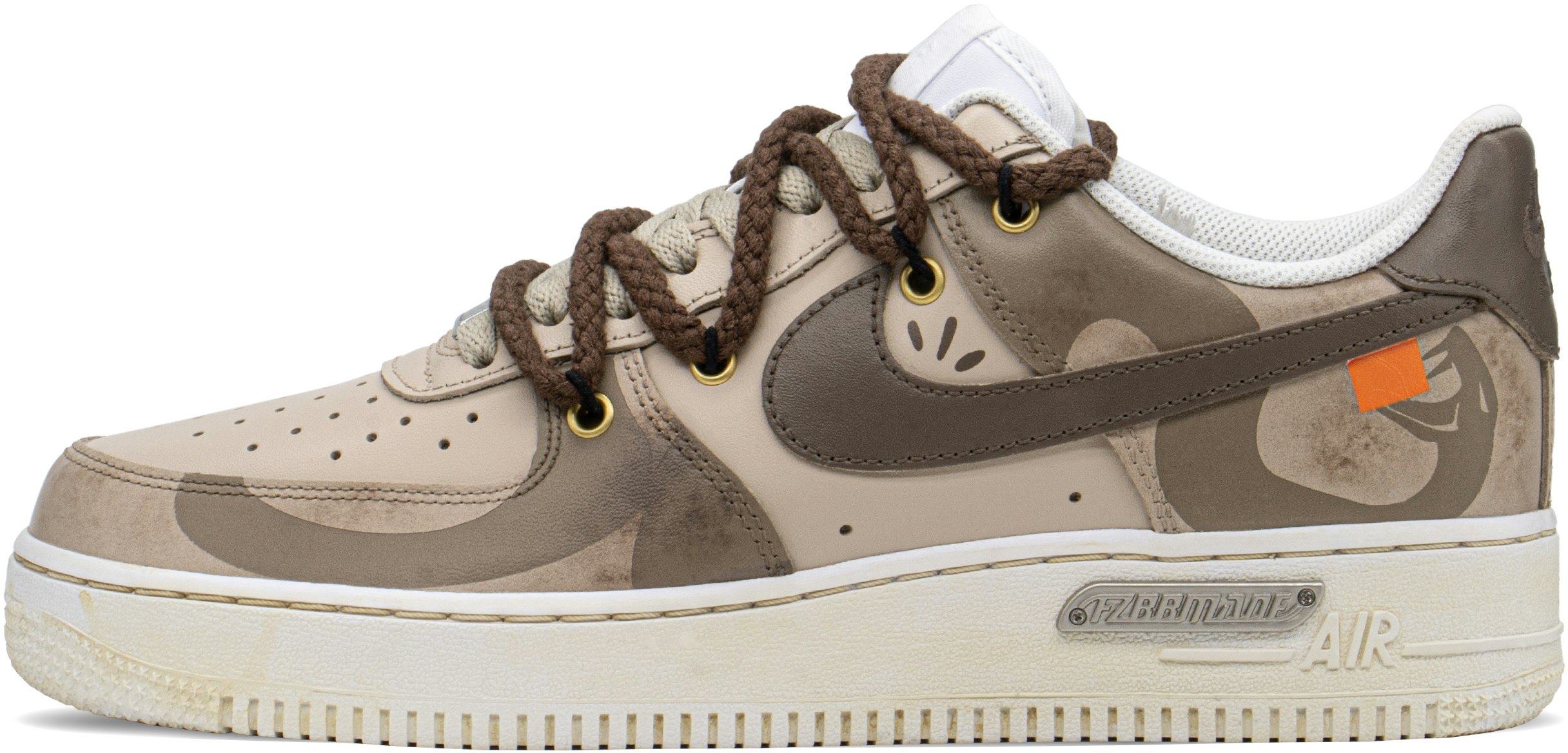 custom-shoes-nike-air-force-1-low-khaki-brown-mystery-snake