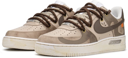 【定制球鞋】Nike Air Force 1 Low 復古禮盒 解構 高街 神秘蛇 低筒 板鞋 男款 卡其棕 Lookbook 【定制球鞋】Nike Air Force 1 Low 復古禮盒 解構 高街 神秘蛇 低筒 板鞋 男款 卡其棕