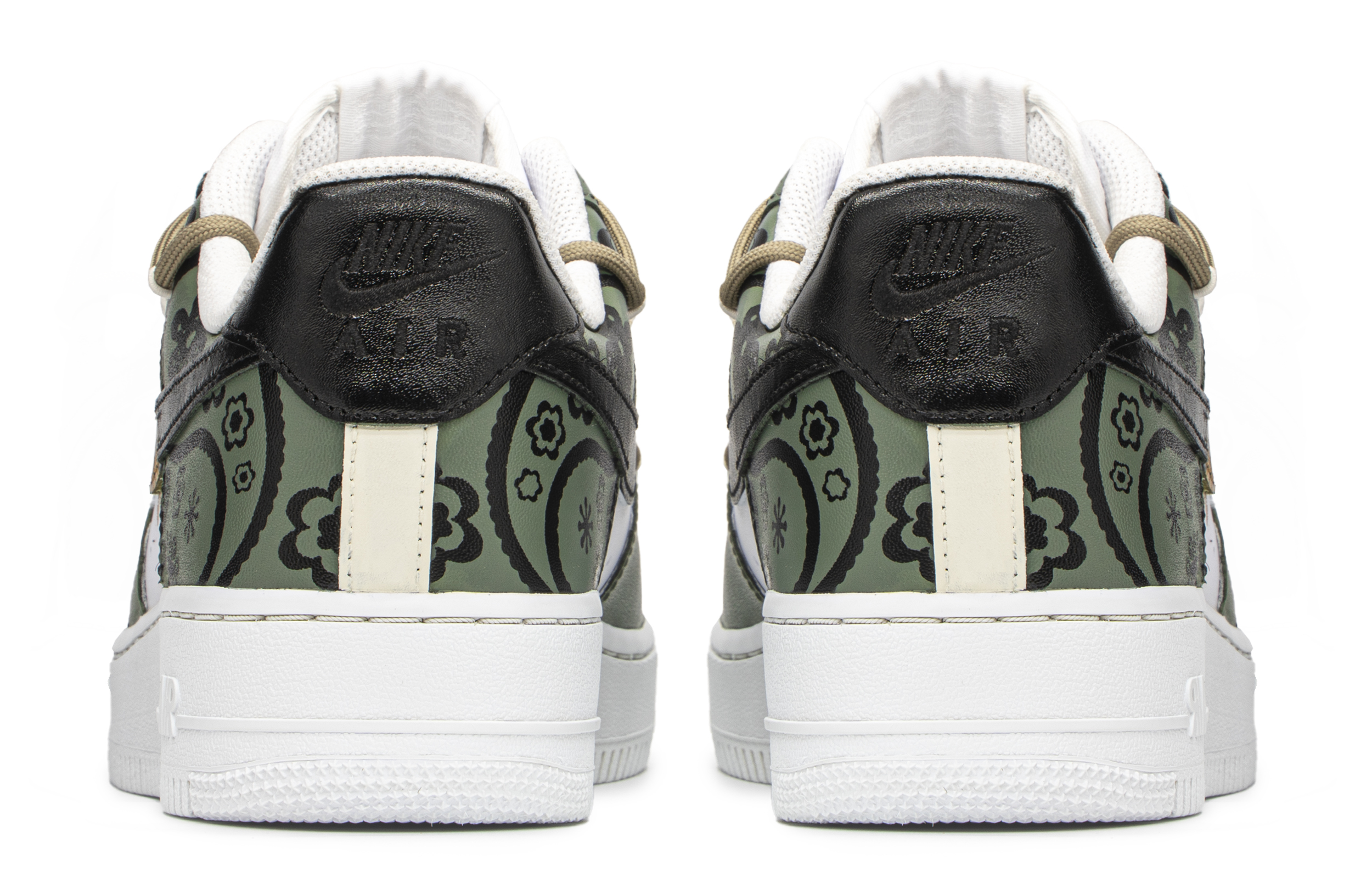 [Custom Shoes] Nike Air Force 1 Low 'Khaki Green FZBB Street Paisley' 圖 4