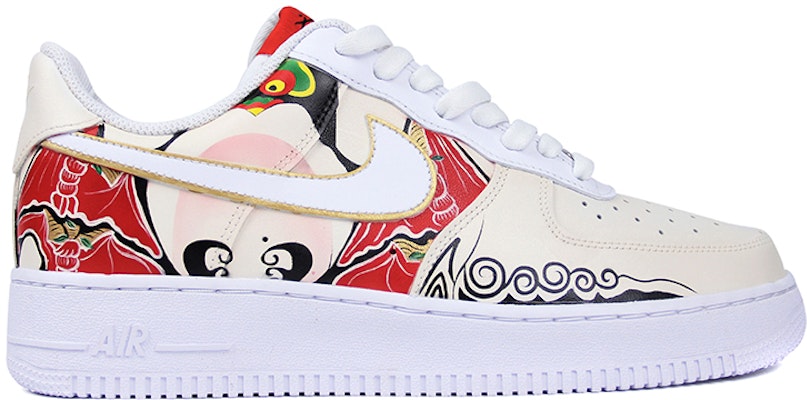 【定制球鞋】Nike Air Force 1 Low 空軍一號 風箏 中國風定制 低幫 板鞋 男款 黑紅白 Order 【定制球鞋】Nike Air Force 1 Low 空軍一號 風箏 中國風定制 低幫 板鞋 男款 黑紅白