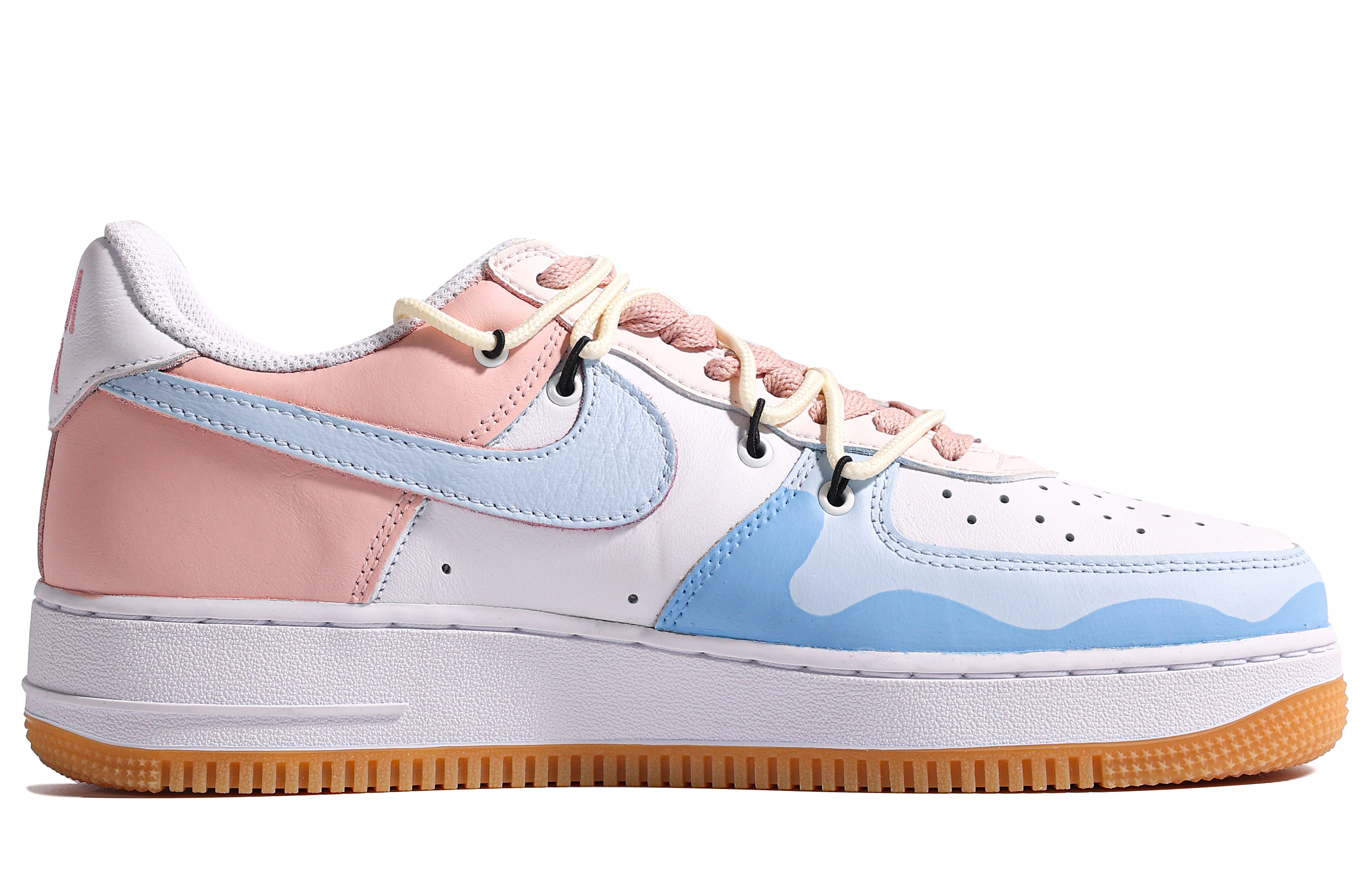 [Custom Shoes] Nike Air Force 1 Low 'Koi Graffiti Pink Blue' 圖 2