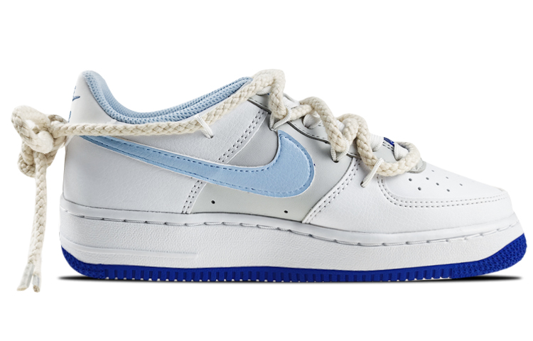 [Custom Shoes] Nike Air Force 1 Low 'Koi Graffiti White Blue' 圖 2