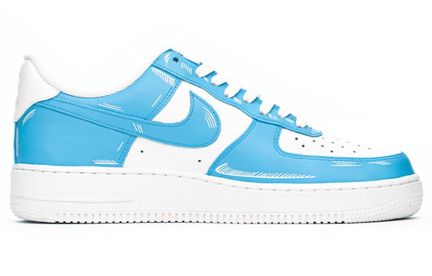 【定製球鞋】Nike Air Force 1 Low 空軍一號 黑子哲也 11號 黑子的籃球 動漫二次元 低幫 板鞋 男款 北卡藍 Order 【定製球鞋】Nike Air Force 1 Low 空軍一號 黑子哲也 11號 黑子的籃球 動漫二次元 低幫 板鞋 男款 北卡藍