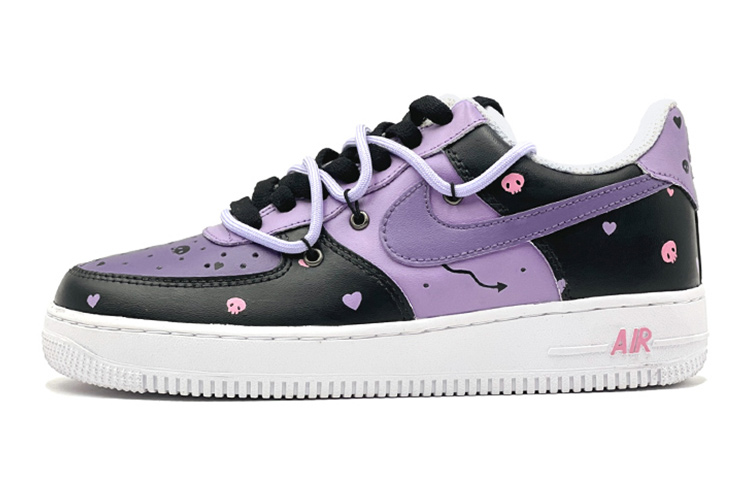[Custom Shoes] Nike Air Force 1 Low 'Kuromi Black-Purple'