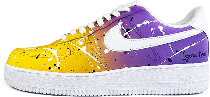 custom-shoes-nike-air-force-1-low-lakers-gradient-splatter