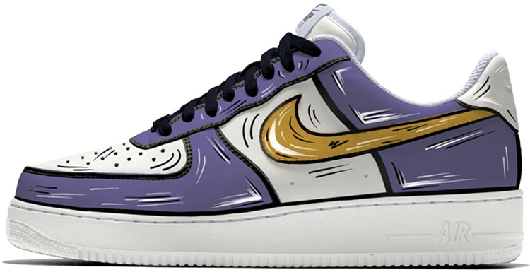 custom-shoes-nike-air-force-1-low-lakers-hand-painted-anime