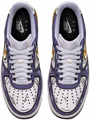 나이키 에어포스1 로우 '레이커스 애니' 커스텀 CW2288-111(TeamB-手绘二次元紫金湖人) Lookbook 나이키 에어포스1 로우 '레이커스 애니' 커스텀 CW2288-111(TeamB-手绘二次元紫金湖人)