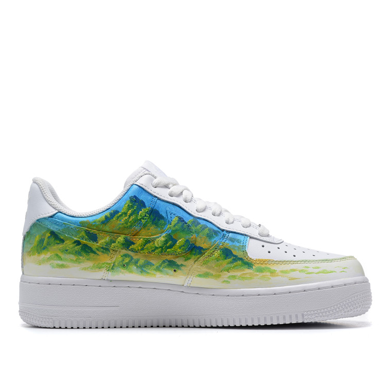 [Custom Shoes] Nike Air Force 1 Low 'Landscape Art Teal' 圖 2