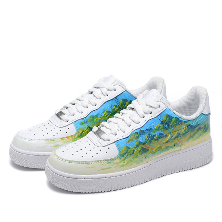 [Custom Shoes] Nike Air Force 1 Low 'Landscape Art Teal' 圖 3