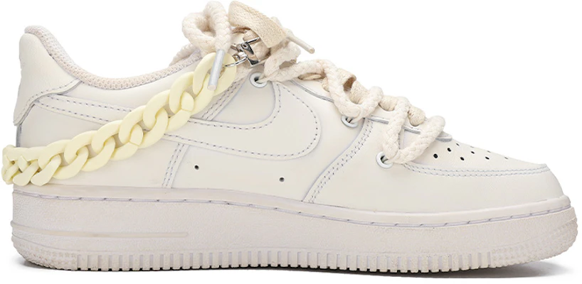 【定制球鞋】 Nike Air Force 1 Low 空軍一號 葉子 熱轉印 蝴蝶 壓克力 低幫 板鞋 男款 米白 Order 【定制球鞋】 Nike Air Force 1 Low 空軍一號 葉子 熱轉印 蝴蝶 壓克力 低幫 板鞋 男款 米白