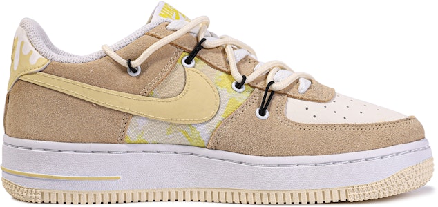 【訂製球鞋】Nike Air Force 1 Low 達文西訂製 禮盒 檸檬慕斯 流體 簡約 百搭 輕便 低筒 板鞋 GS 黃白 Order 【訂製球鞋】Nike Air Force 1 Low 達文西訂製 禮盒 檸檬慕斯 流體 簡約 百搭 輕便 低筒 板鞋 GS 黃白