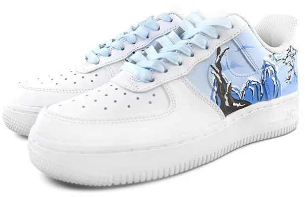 나이키 에어포스 1 로우 '입동 블루-화이트' (커스텀) CW2288-111(Team13-男款立冬白蓝B) Lookbook 나이키 에어포스 1 로우 '입동 블루-화이트' (커스텀) CW2288-111(Team13-男款立冬白蓝B)