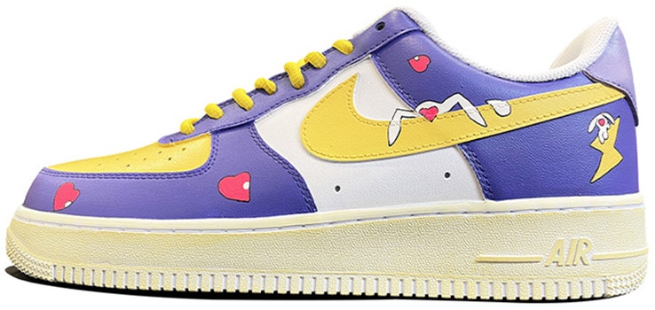 custom-shoes-nike-air-force-1-low-lightning-rabbit-blue-yellow
