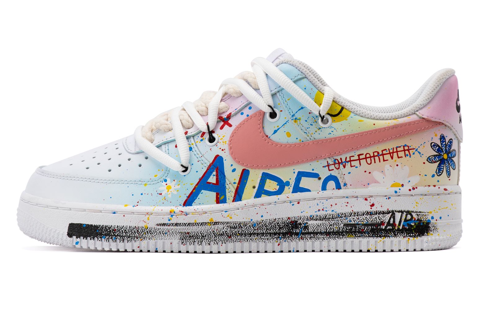 [Custom Shoes] Nike Air Force 1 Low 'Little Daisy Blue White'