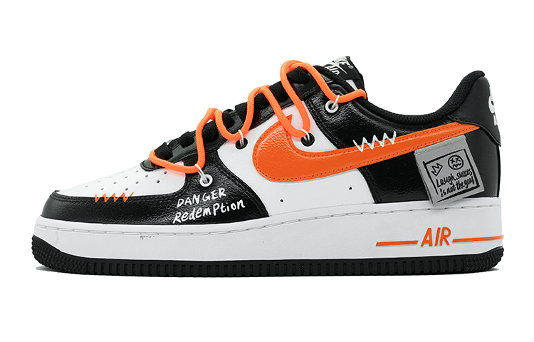 Buy Zapatillas Nike Air Force 1 Low 'Lost Smile Negro Blanco Panda' DV1331-100(Team16-女款低帮救赎系列黑橙)