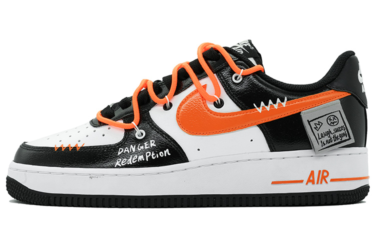Buy [カスタムシューズ] ナイキ エアフォース1 ロー『ロストスマイリーレデンプション』 DR9867-102(Team16-男款救赎系列黑白橙)