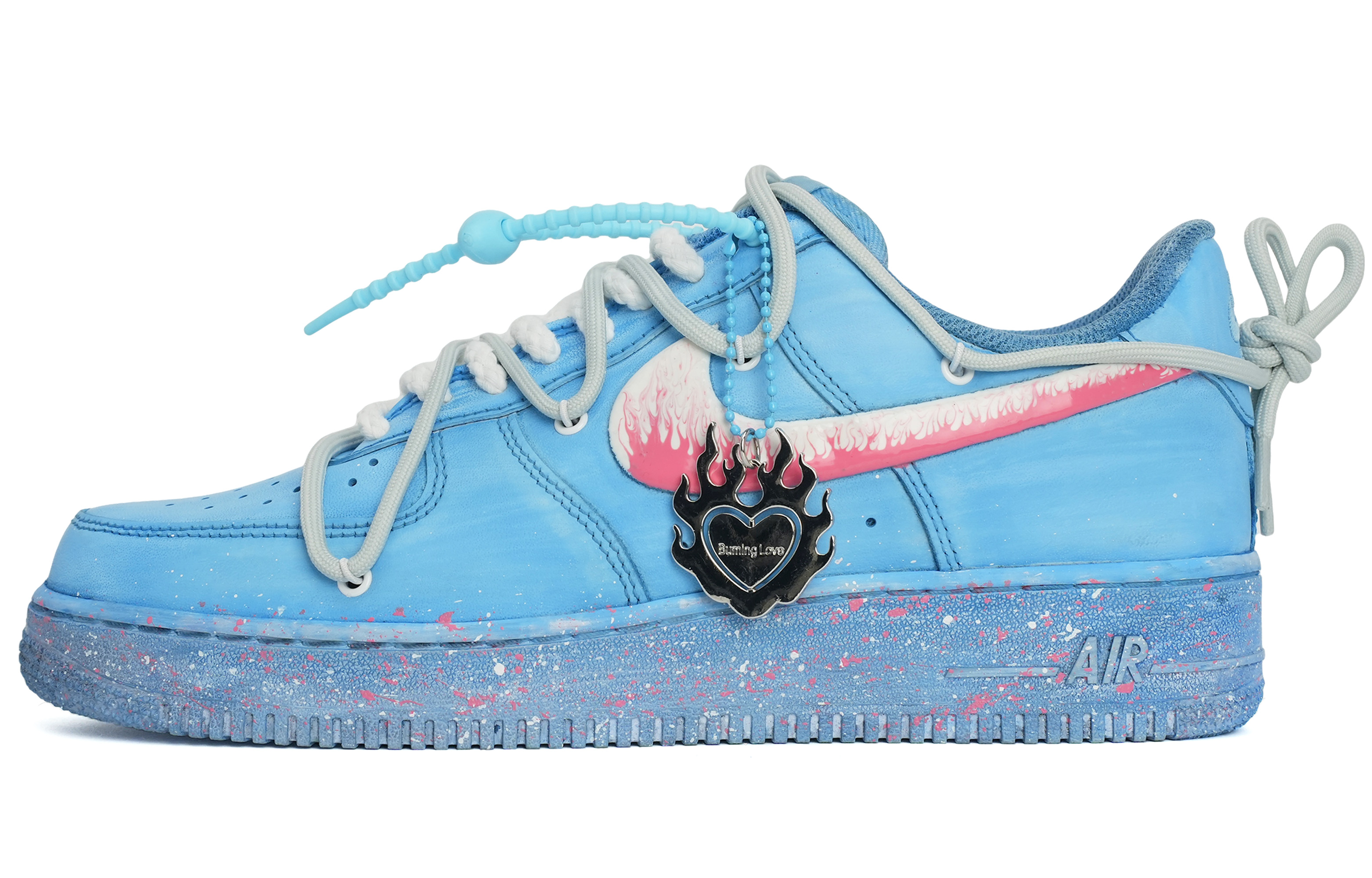 [Custom Shoes] Nike Air Force 1 Low 'Love Confession Flame'