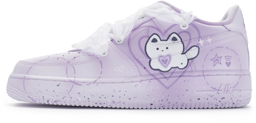 【定制球鞋】 Nike Air Force 1 Low 小貓愛意 宅急送 戀愛循環 限定托特包 耐磨減震 低幫 板鞋 GS 紫色 Buy 【定制球鞋】 Nike Air Force 1 Low 小貓愛意 宅急送 戀愛循環 限定托特包 耐磨減震 低幫 板鞋 GS 紫色