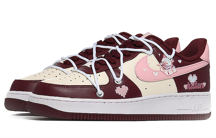 Lookbook [Kasur Tersuai] Nike Air Force 1 Low 'Lovestruck Kitty - Merah Putih' FD9925-161-465871