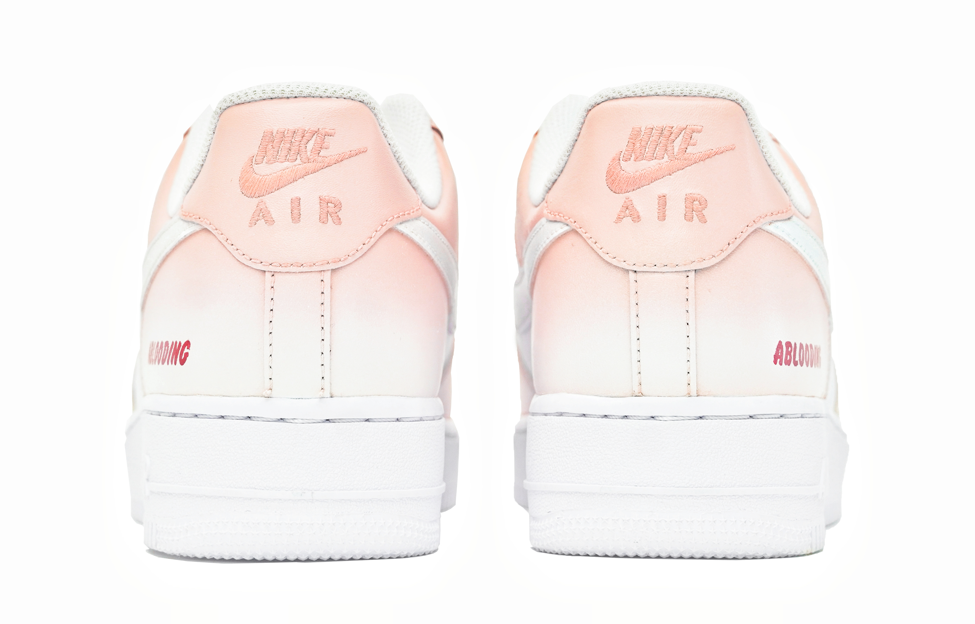 [Custom Shoes] Nike Air Force 1 Low 'Macaron Pink Peach Gradient Silver Swoosh' 圖 4