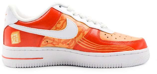 【定製球鞋】 Nike Air Force 1 Low 空軍一號 國潮祥云流蘇 國粹麻將 休閒 低幫 板鞋 男款 紅橙 Order 【定製球鞋】 Nike Air Force 1 Low 空軍一號 國潮祥云流蘇 國粹麻將 休閒 低幫 板鞋 男款 紅橙