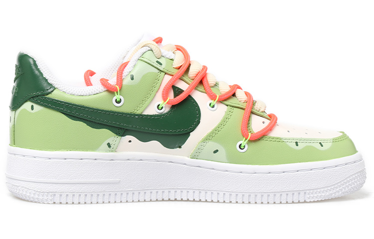 Order [Kasut Custom] Nike Air Force 1 Low 'Aiskrim Matcha Deconstructed' CW2288-111(Team拾玖-男款冰淇淋)
