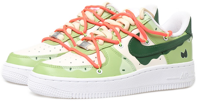 【定制球鞋】 Nike Air Force 1 Low 7 手繪噴繪 解構 抹茶 冰淇淋 低幫 板鞋 男款 白綠 Lookbook 【定制球鞋】 Nike Air Force 1 Low 7 手繪噴繪 解構 抹茶 冰淇淋 低幫 板鞋 男款 白綠