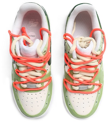 【定制球鞋】 Nike Air Force 1 Low 7 手繪噴繪 解構 抹茶 冰淇淋 低幫 板鞋 男款 白綠 Shop 【定制球鞋】 Nike Air Force 1 Low 7 手繪噴繪 解構 抹茶 冰淇淋 低幫 板鞋 男款 白綠