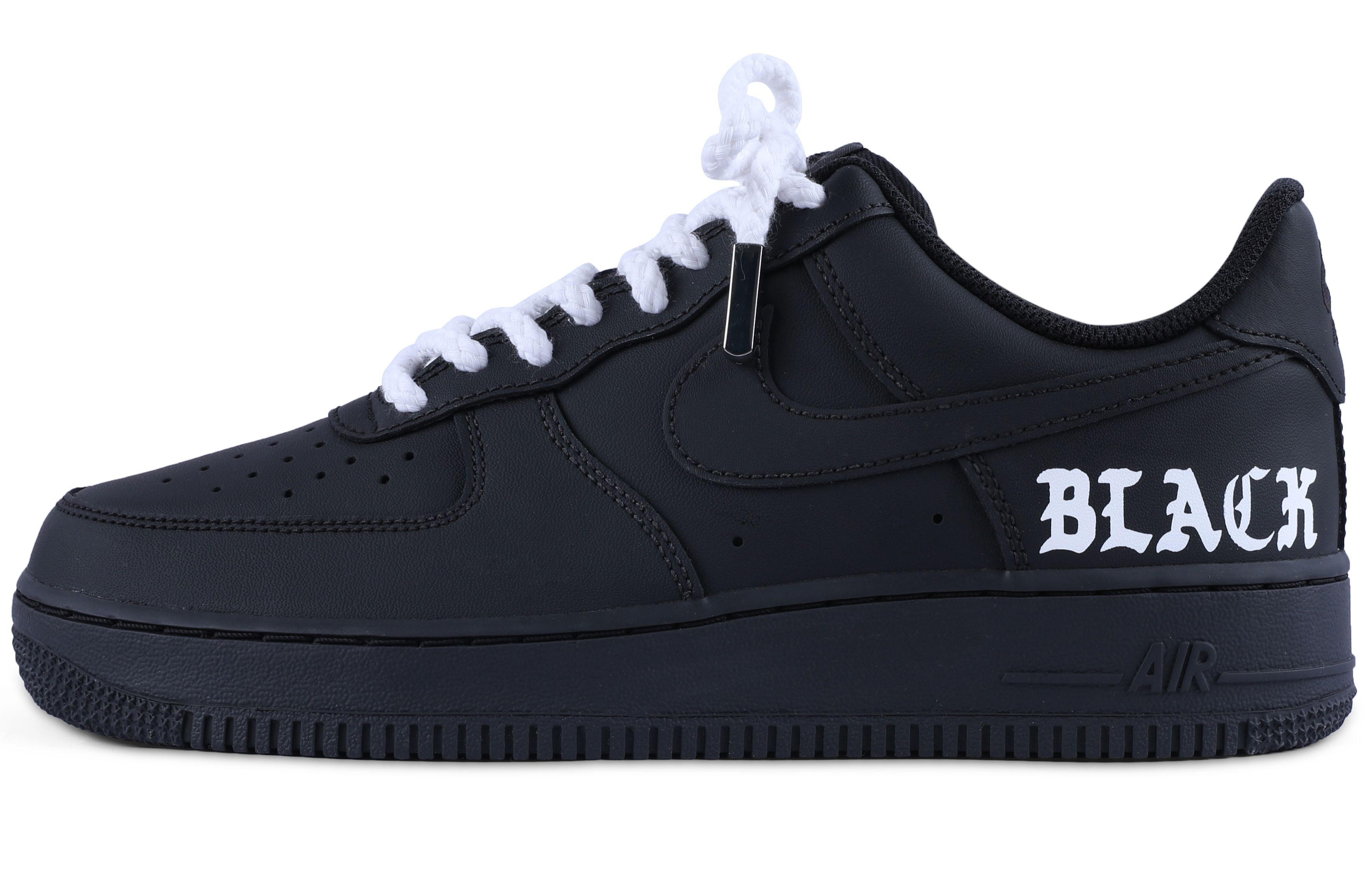 Buy [Sepatu Kustom] Nike Air Force 1 Low 'Hitam Doff Dark Trooper' CW2288-001(TEAM55-哑光黑白壹)