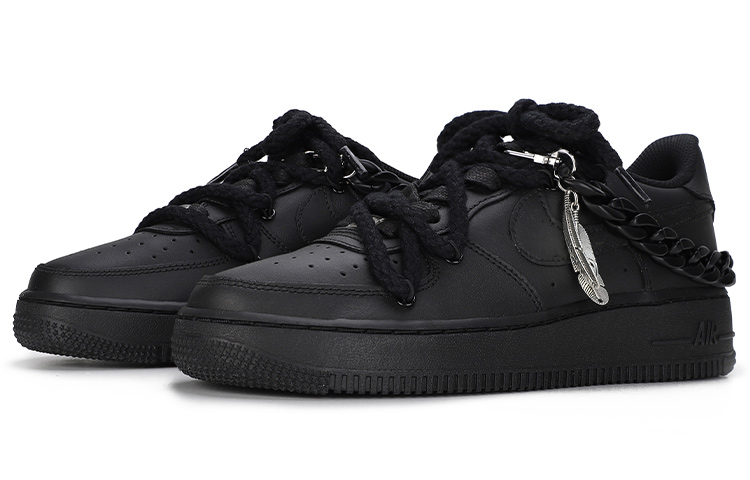 Lookbook カスタムAF1 ロー "マット分解アクリル" CW2288-001(Team6-哑光解构黑色)