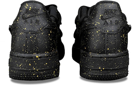 【定製球鞋】Nike Air Force 1 Low LE 哑光金色斑點 塗鴉潑墨 立體鉤子 解構 低筒 球鞋 GS 黑 Purchase 【定製球鞋】Nike Air Force 1 Low LE 哑光金色斑點 塗鴉潑墨 立體鉤子 解構 低筒 球鞋 GS 黑