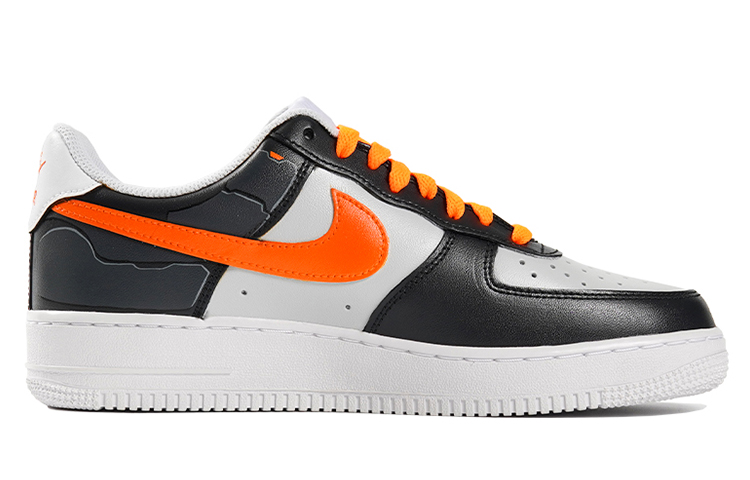 Order [Kasut Custom] Nike Air Force 1 Rendah 'Mecha Neon Cyberpunk - Kelabu Jingga' CW2288-111(TeamP-男款赛博朋克)